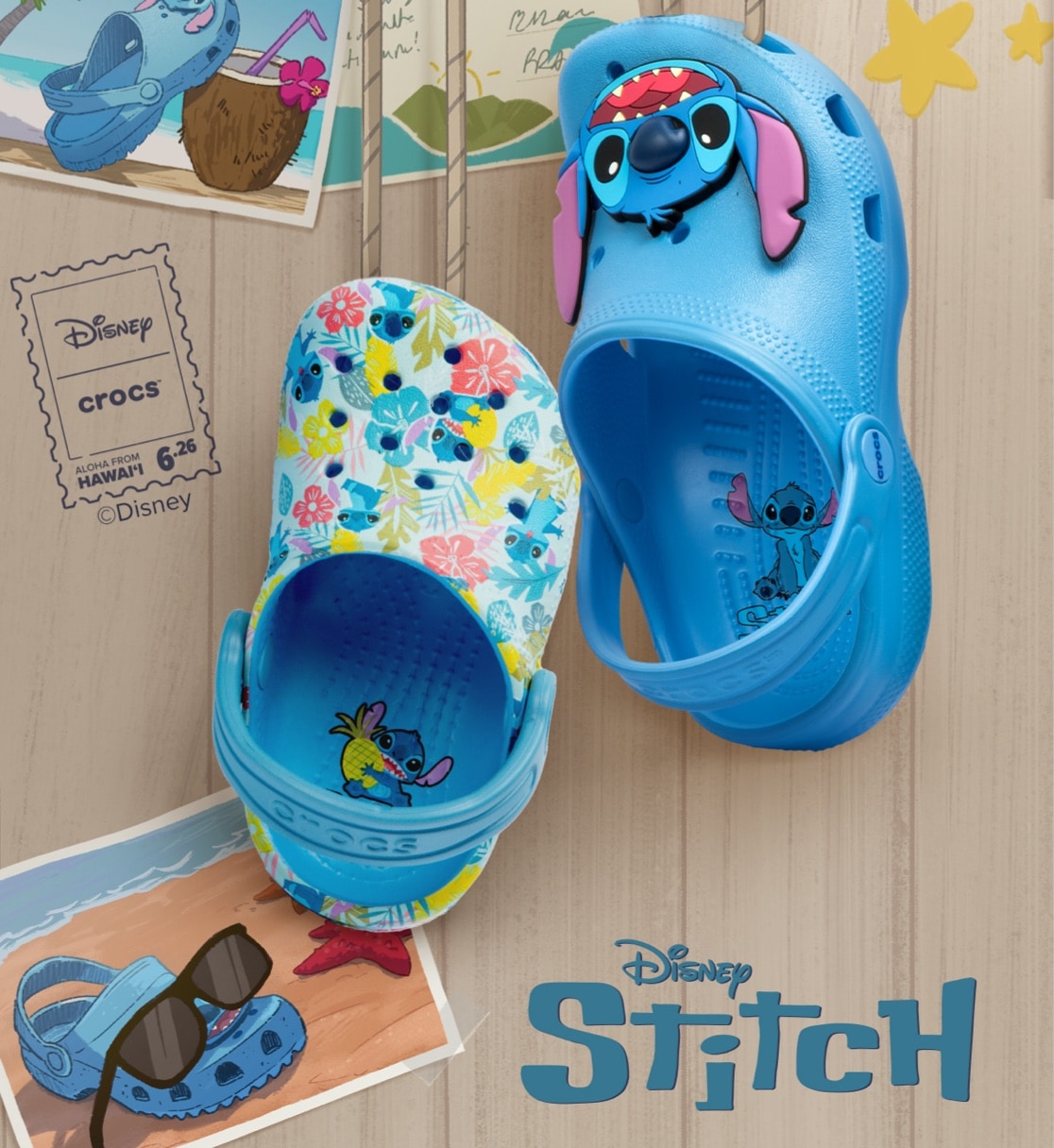 Disney Stitch crocs for adults and kids