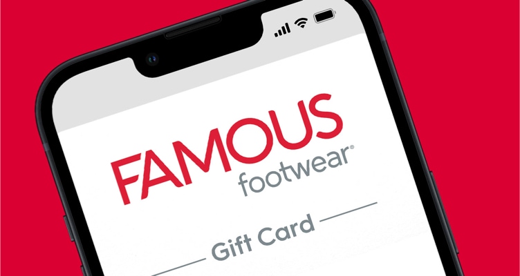 Email a Famous Footwear eGift Card