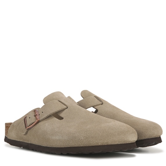 W Birkenstock Boston Soft Footbed Clog Taupe 94527