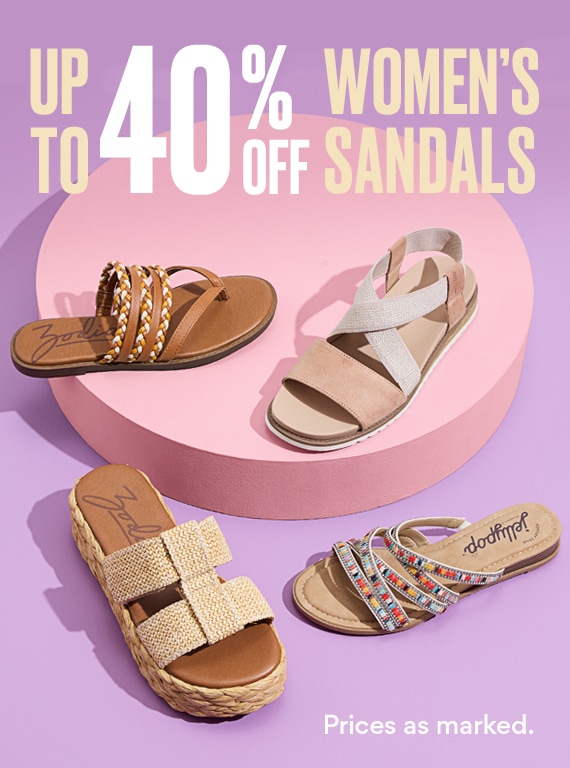 Up to 40% OFF Women’s Sandal featuring zodiac and jellypop styles
