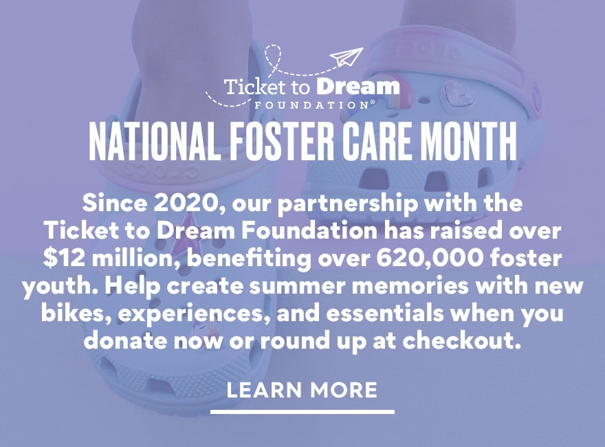 Crocs Ticket to Dream May Foster Awareness Month
