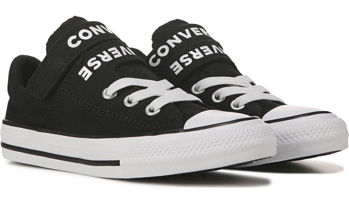 converse strap shoes white