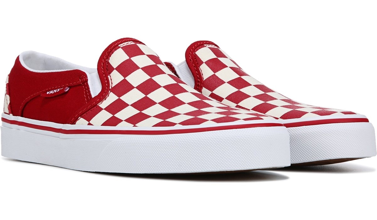 Asher Slip On Sneaker Checkerboard/Red