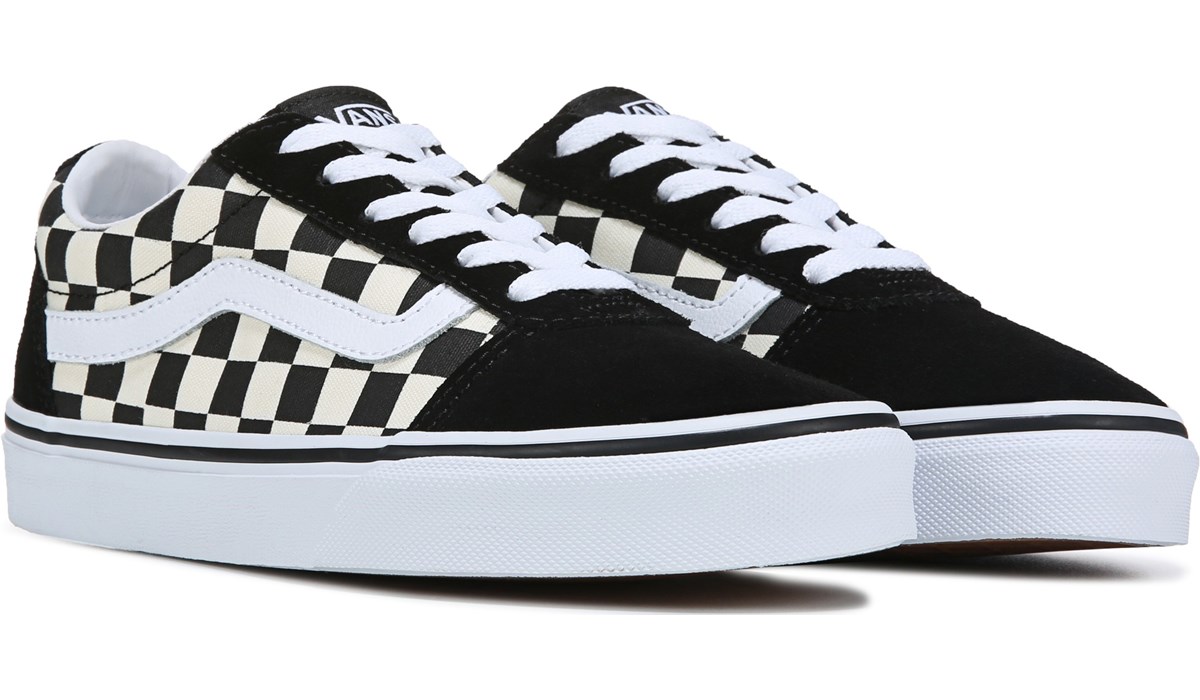 Vans Ward Checkerboard Black/White Women's Shoes, Size: 9