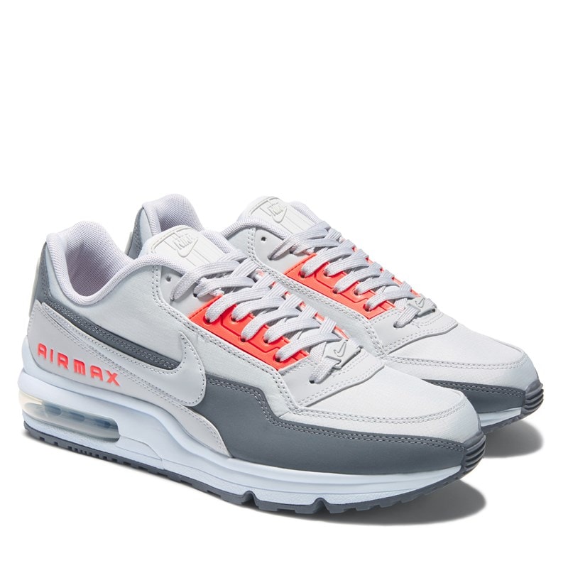 Nike Men's Air Max Ltd 3 Sneakers (Grey/Red) - Size 9.5 M