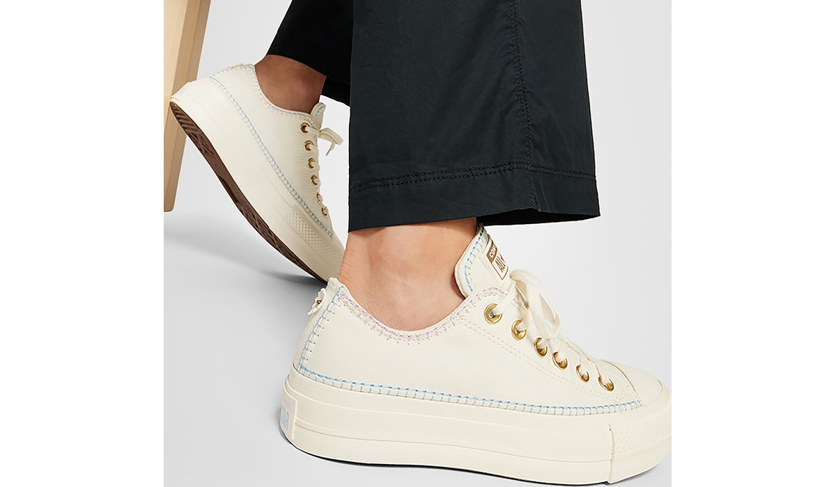 Converse chuck taylor all star lift blanche best sale