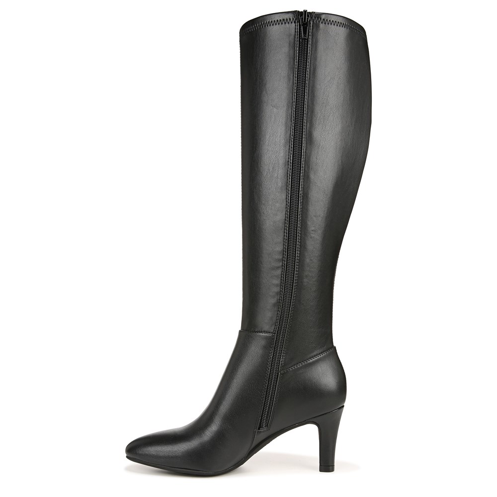 Wide calf shop black dress boots