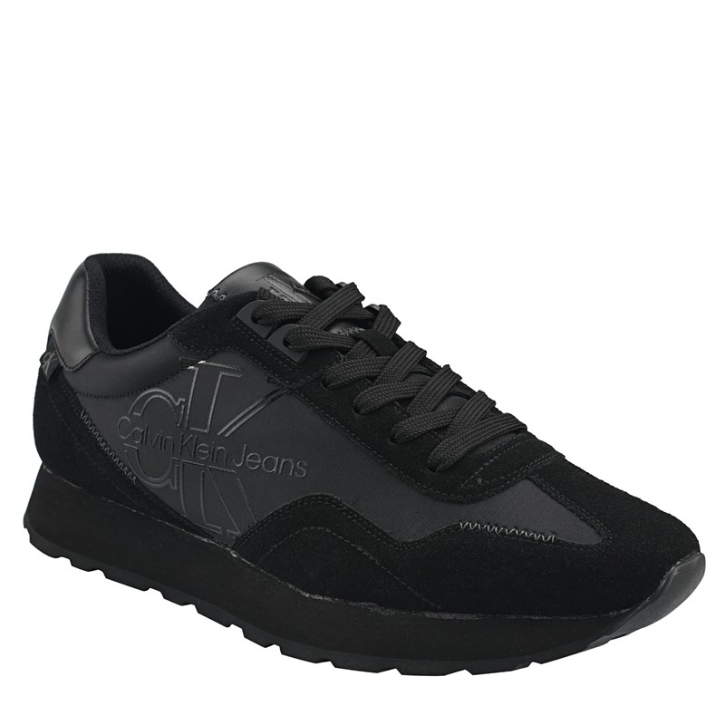 Calvin Klein Men's Eden Casual Sneakers (Black) - Size 10.5 M