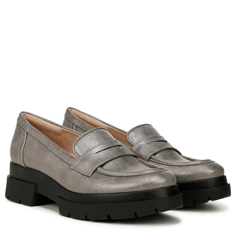 Soul Naturalizer Women's Ophelia Lug Sole Loafers (Pewter Faux Leather) - Size 8.5 W