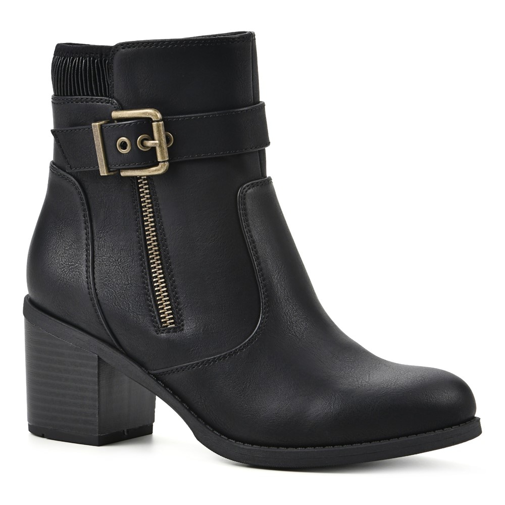 White mountain 2024 black ankle boots