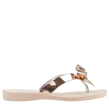 Guess tutu bow hotsell flip flops rose gold