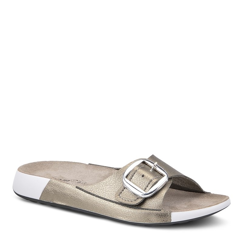 Flexus Women's Gateway Slide Sandals (Pewter) - Size 39.0 M