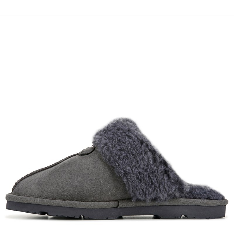 dark grey womens slippers