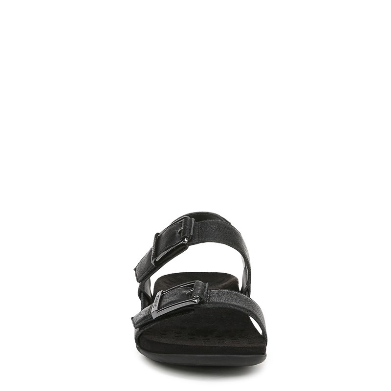 Vionic Women's Reese Slingback Sandals (Black Leather) - Size 8.5 W