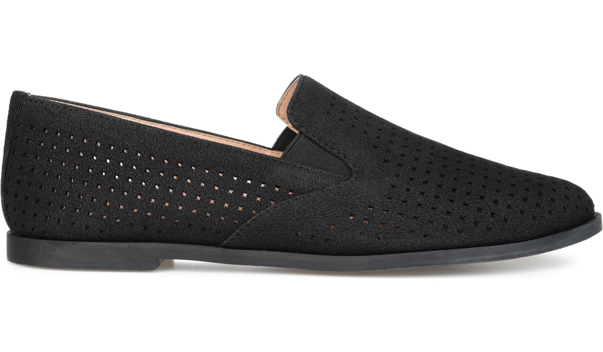 完売 ジュルネ コレクション Journee Collection Womens Black Slip On