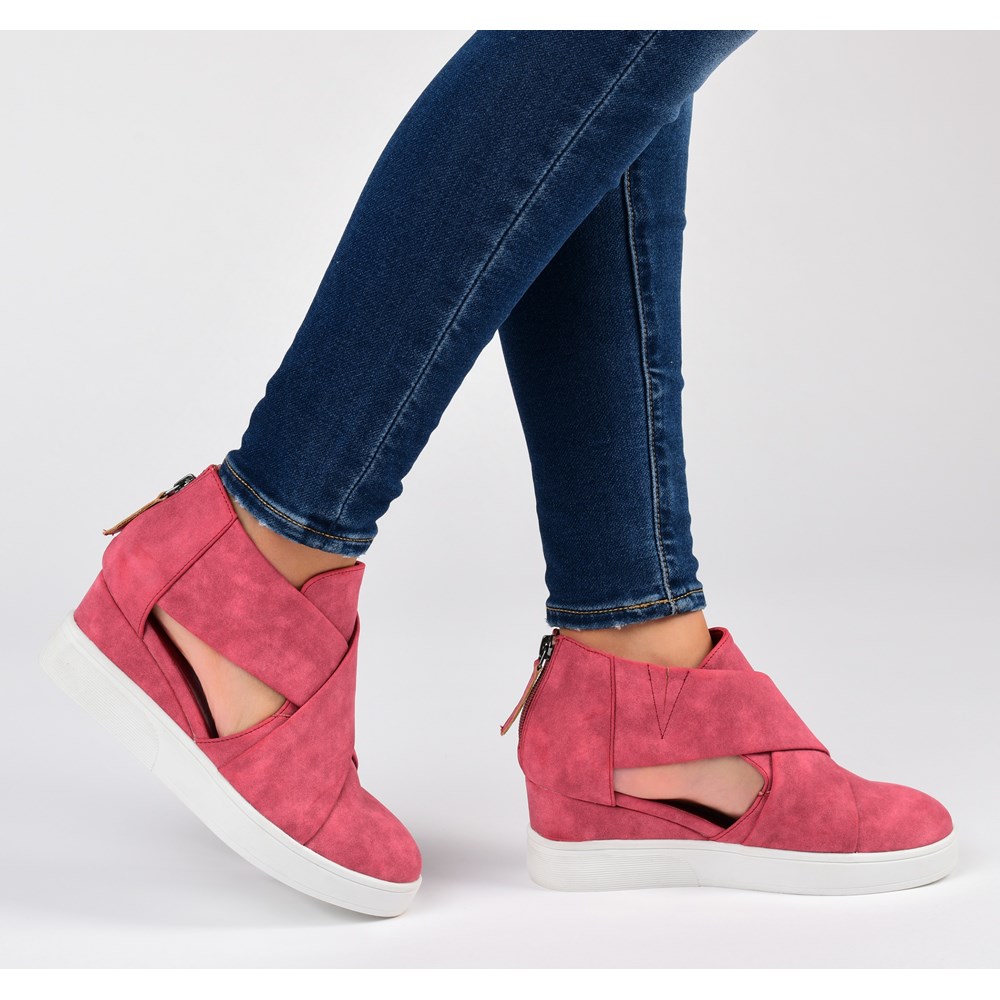 Journee store wedge sneakers