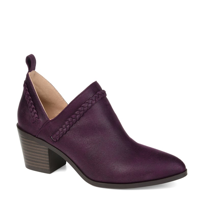 Journee Collection Women's Sophie Western Booties (Purple) - Size 5.5 M