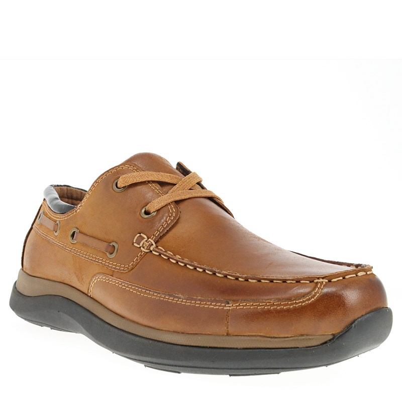 Propet Men's Pomeroy Boat Shoes (Tan Leather) - Size 8.5 3E