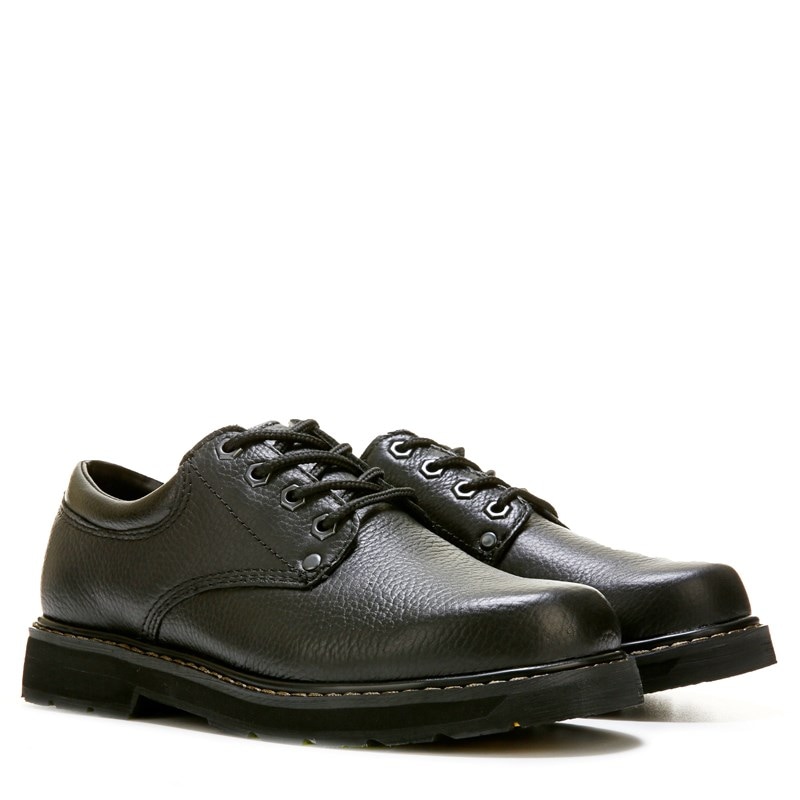 Dr. Scholl's Work Men's Harrington Medium/Wide Slip Resistant Work Oxford Shoes (Black) - Size 10.5 M