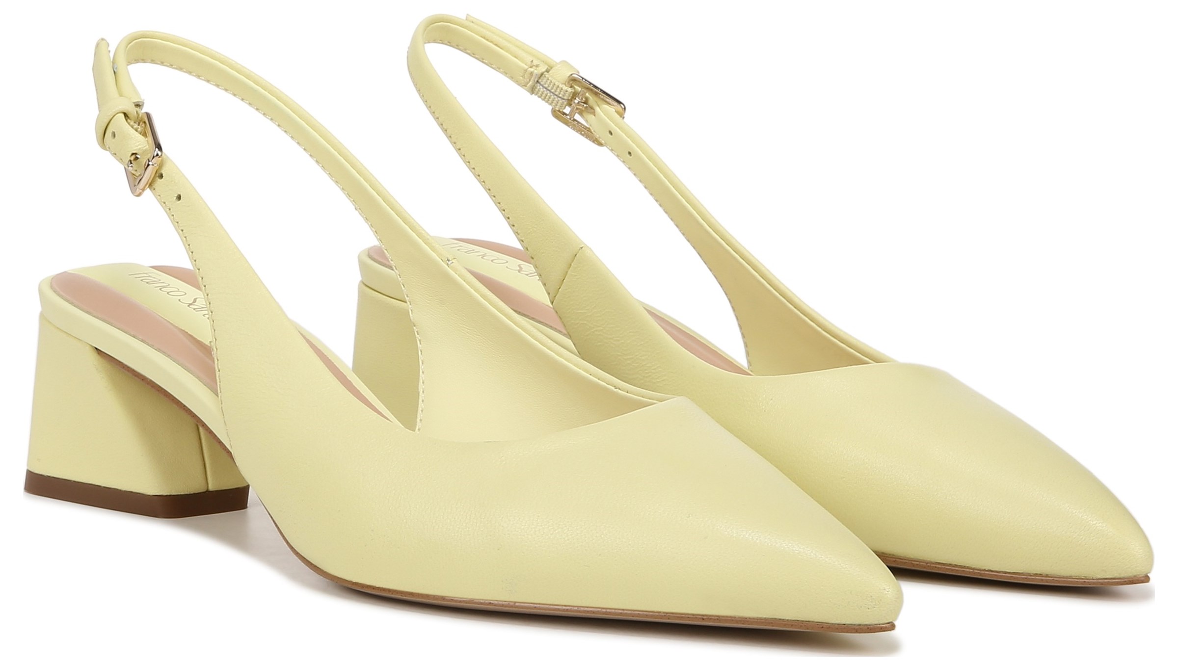 Franco sarto low hot sale heel pumps