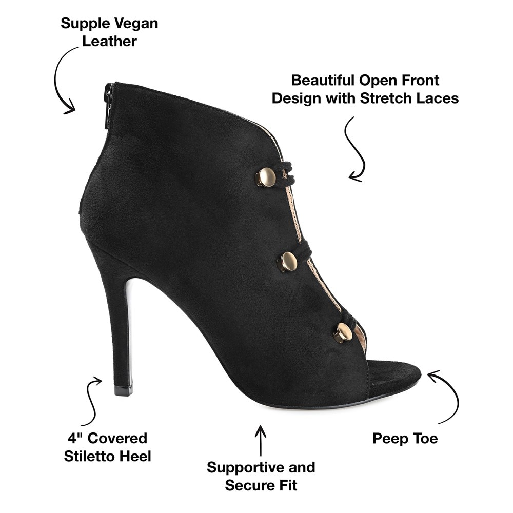 Famous footwear peep toe booties best sale