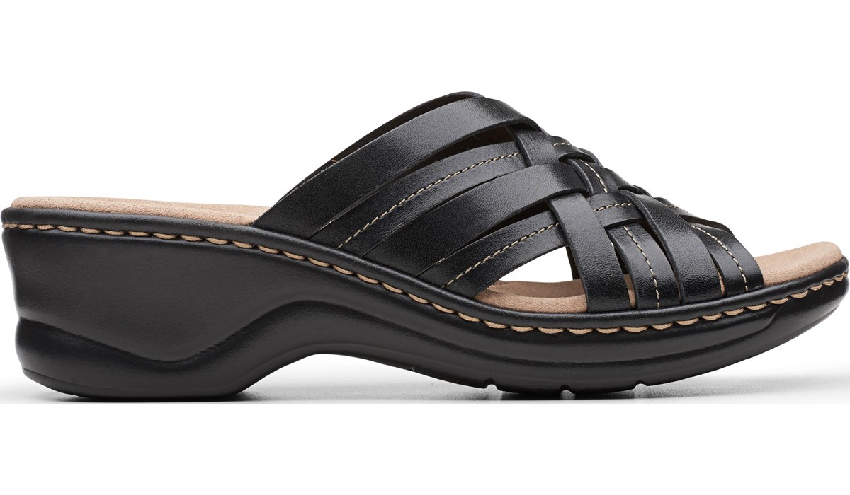 Clarks Women's Lexi Selina Narrow/Medium/Wide Sandal Black, Sandals ...