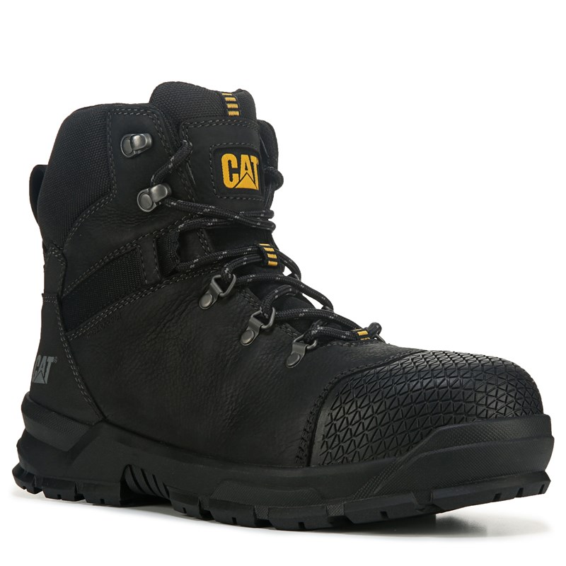 Caterpillar Men's Accomplice Waterproof Steel Toe Work Boots (Black Leather) - Size 11.0 M