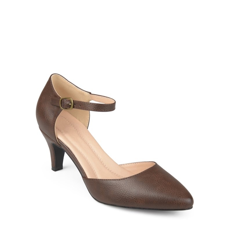 Journee Collection Women's Bettie Pump Shoes (Brown) - Size 11.0 M