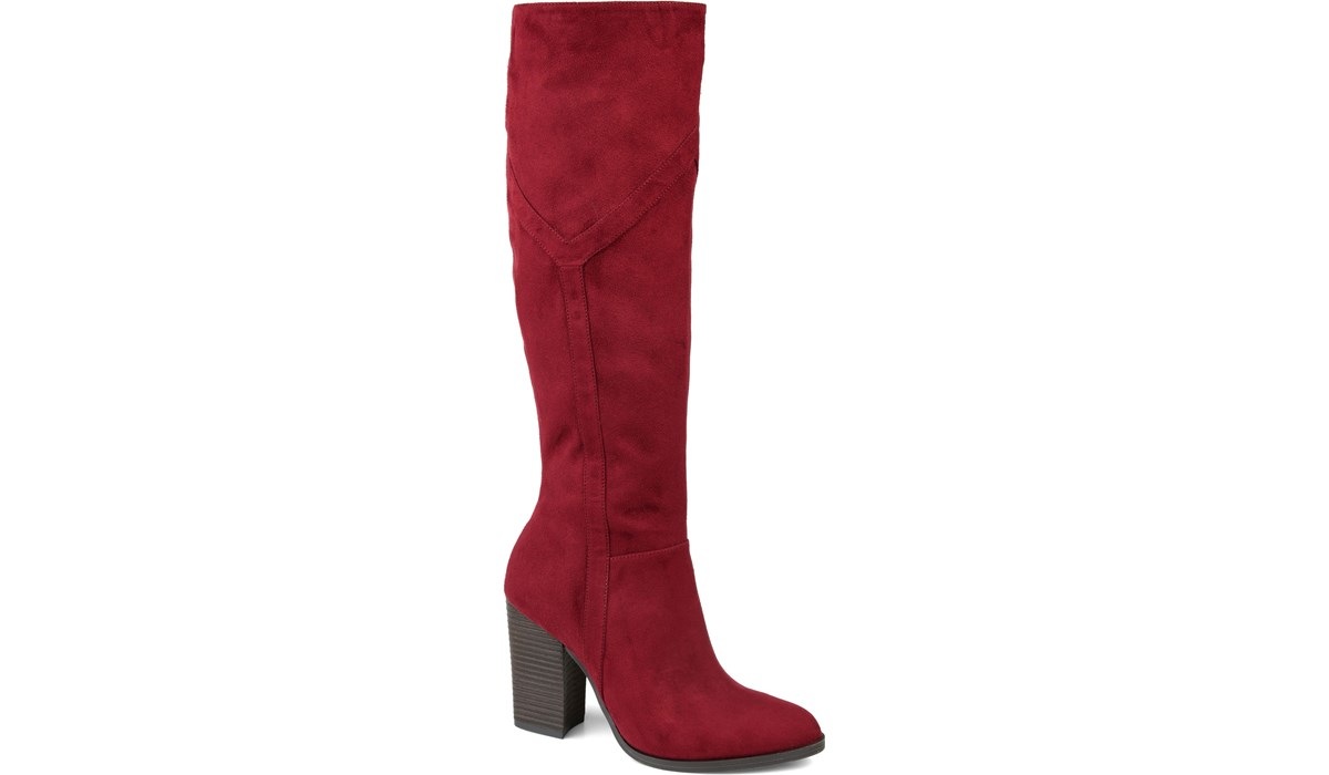 tall red boots wide calf