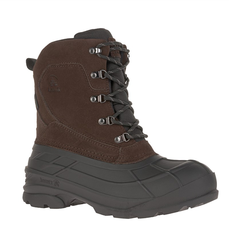 Kamik Men's Fargo 2 Waterproof Winter Boots (Dark Brown Leather) - Size 7.0 M