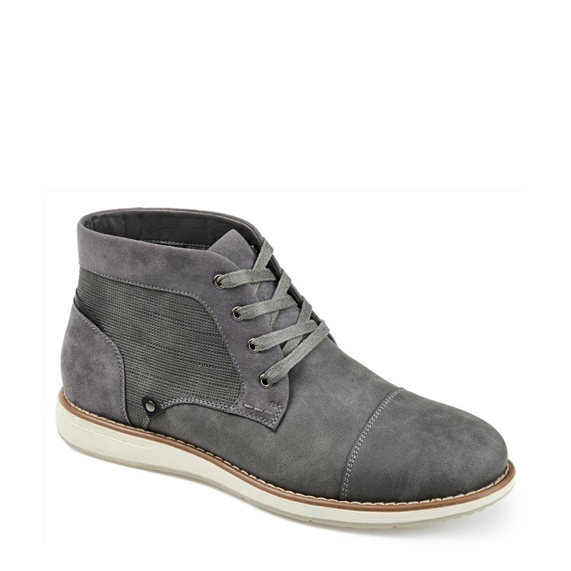 Vance Co. Men's Austin Cap Toe Chukka Boots (Grey) - Size 9.0 M