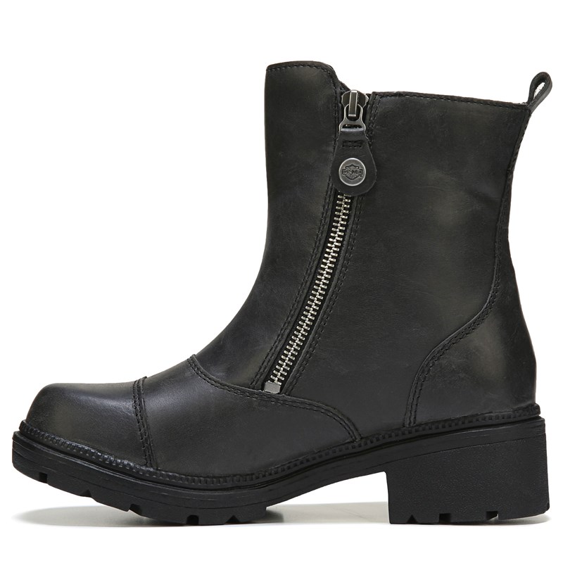 Harley davidson double hot sale zipper boots