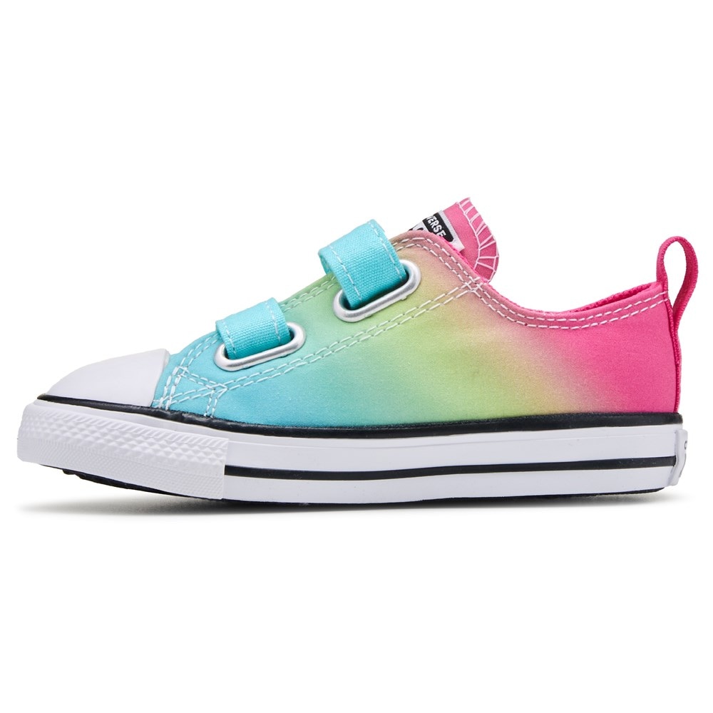 Converse Chuck Taylor All Star Toddler Shoes in Triple Cyan Chaos Fuschia Slime Light Size 7 WSS