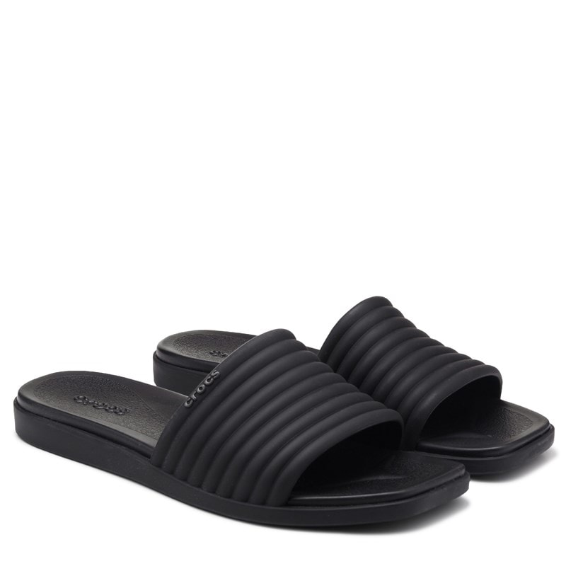 Crocs Women's Miami Slide Sandals (Black) - Size 9.0 M