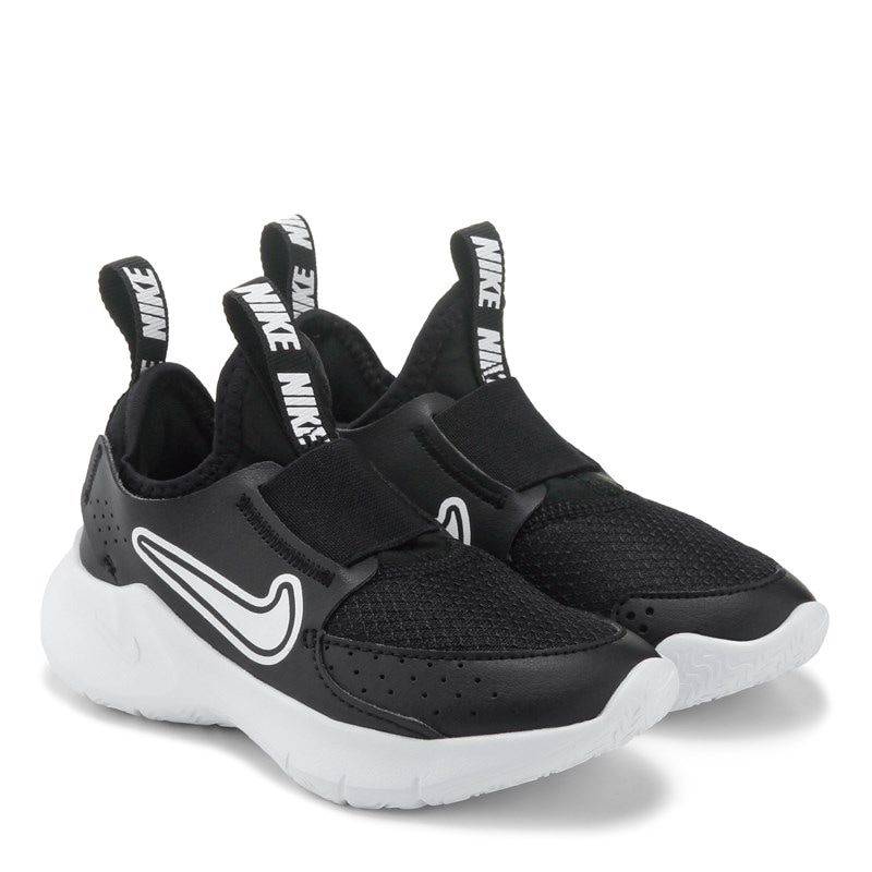 Nike Kids' Flex Runner 3 Slip On Running Shoe Toddler/Little Kid Shoes (Black/White) - Size 9.0 M