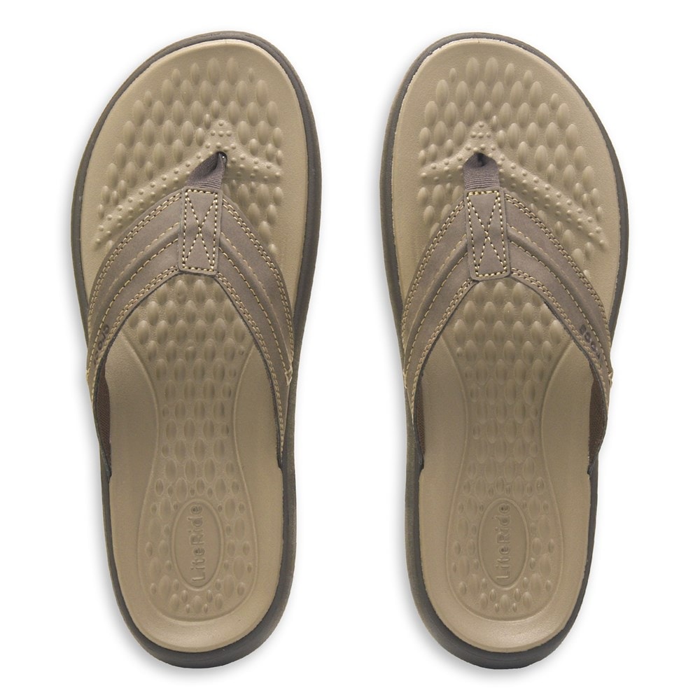 Crocs mens leather flip flops fashion