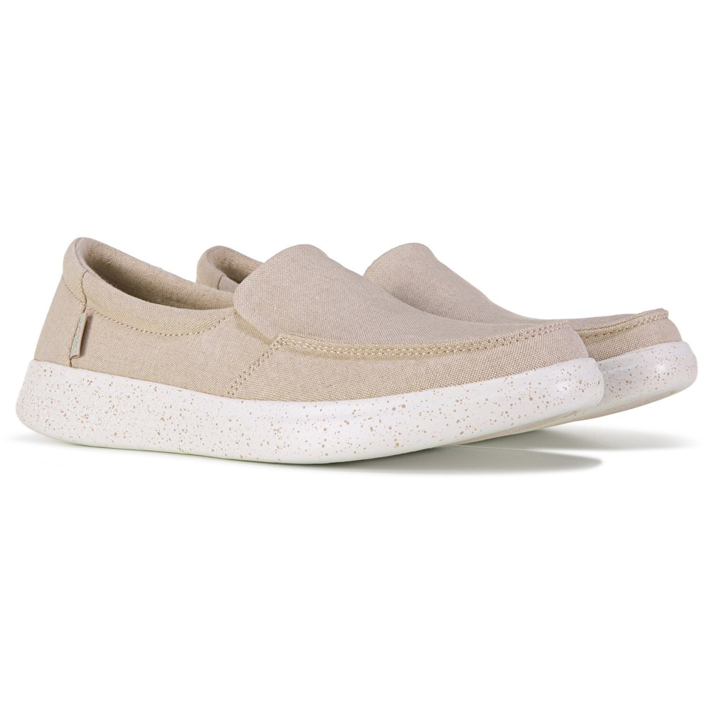 Skechers womens canvas slip best sale on shoes