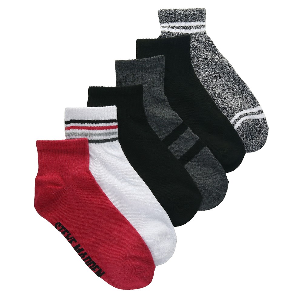 Steve Madden Women's 6 Pack Ankle Socks