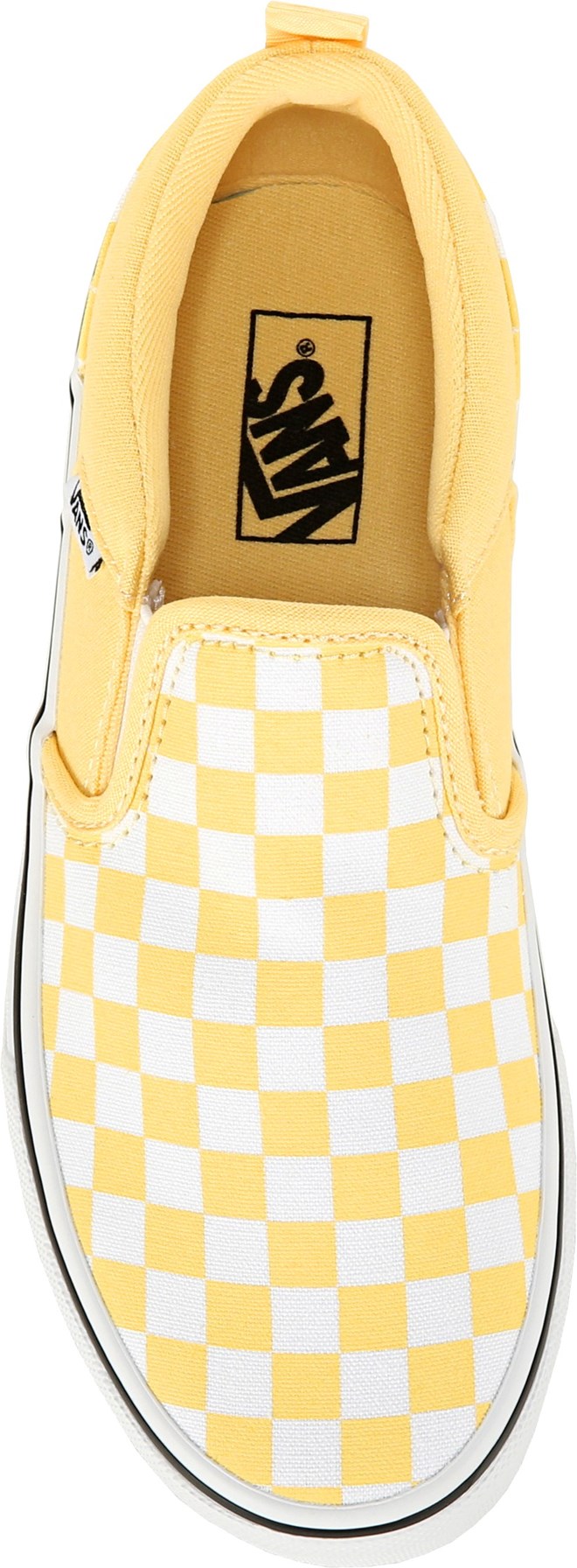 yellow checkered vans size 4