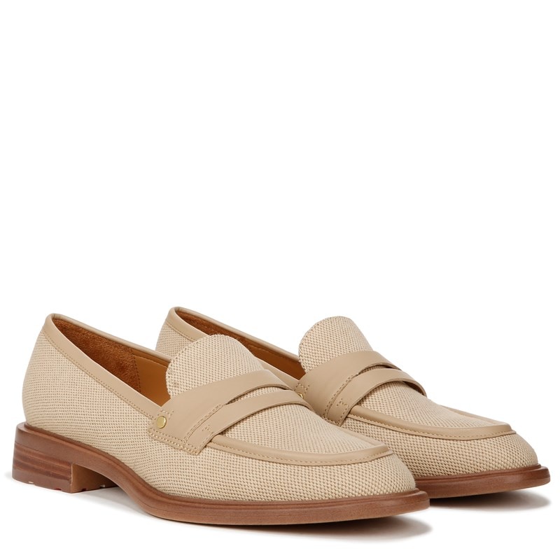 Franco Sarto Women's Edith 2 Loafers (Natural Beige Fabric) - Size 11.0 M