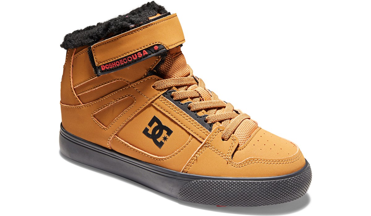 Omgaan met deze Elementair DC Shoes Kids' Pure High Top WNT Skate Shoe Little/Big Kid | Famous Footwear
