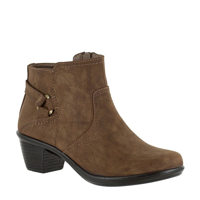 Easy Street Women's Dawnta Western Booties (Brown Matte Synthetic) - Size 10.0 N