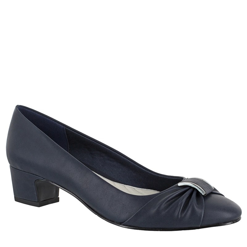 Easy Street Women's Eloise Comfort Pump Shoes (Navy Synthetic) - Size 6.5 2W