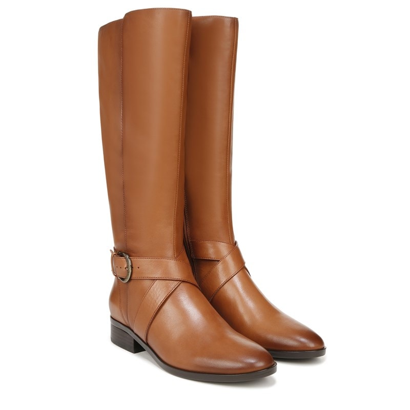 Naturalizer Women's Raisa Wide Calf Riding Boots (Cider Spice Brown Leather) - Size 8.0 M