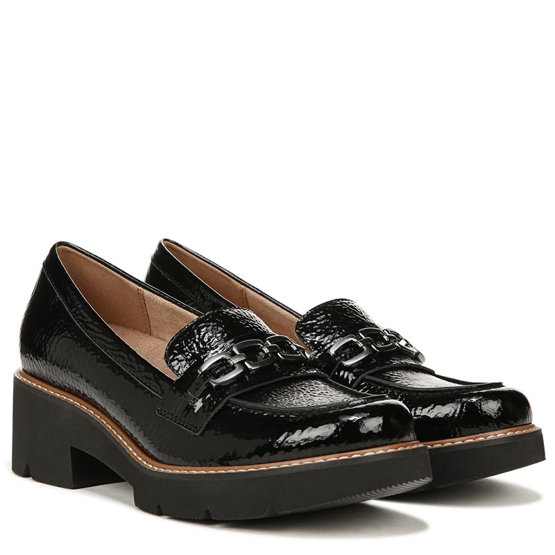 Naturalizer Women's Diedre Lug Loafers (Black Leather) - Size 10.0 M