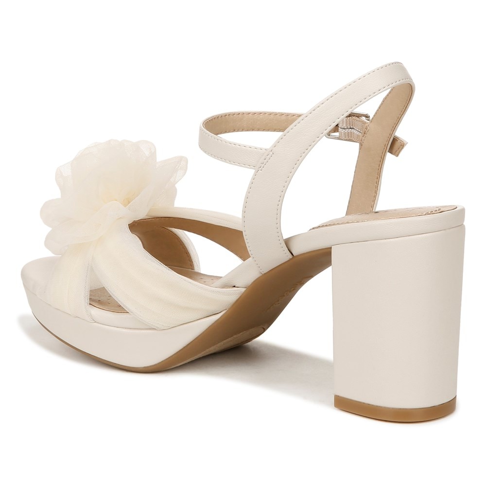 White dress sandals medium store heel