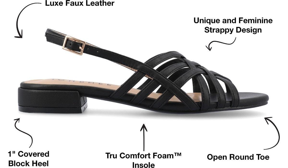 Journee Collection Women's Cassandra Strappy Sandal | Famous Footwear