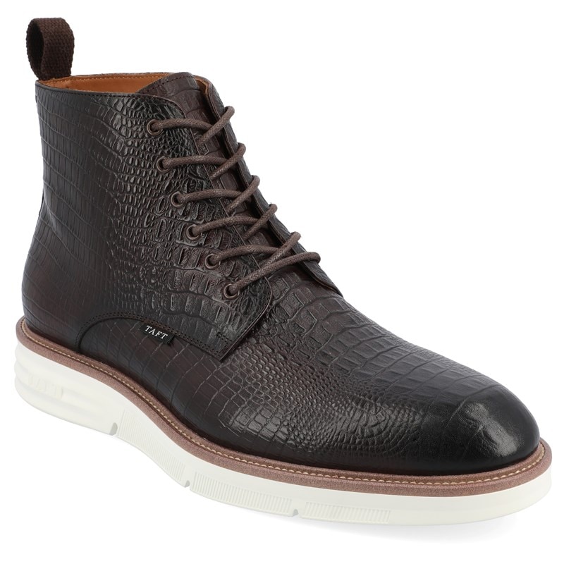 Taft 365 Men's Model 009 Plain Toe Lace Up Boots (Chocolate) - Size 11.5 M