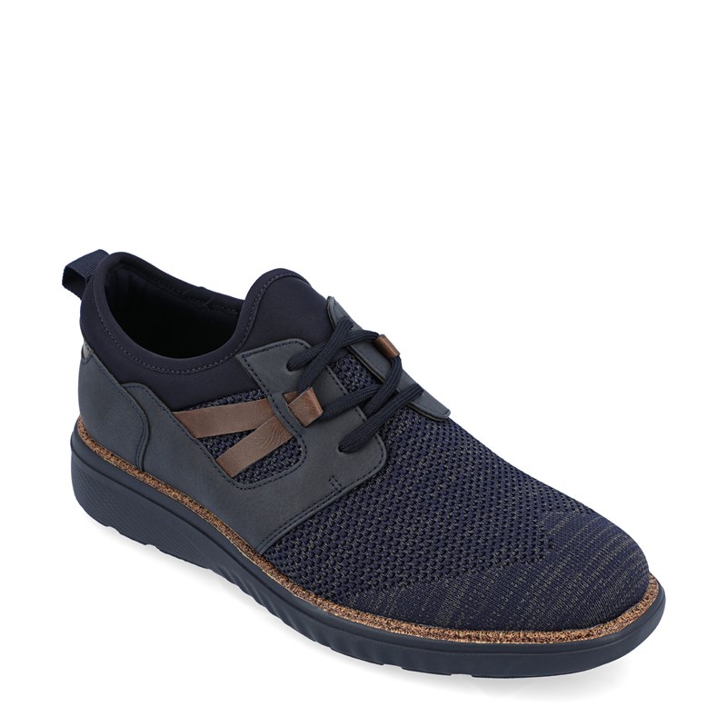 Vance Co. Men's Claxton Knit Casual Sneakers (Navy Mesh) - Size 9.0 M