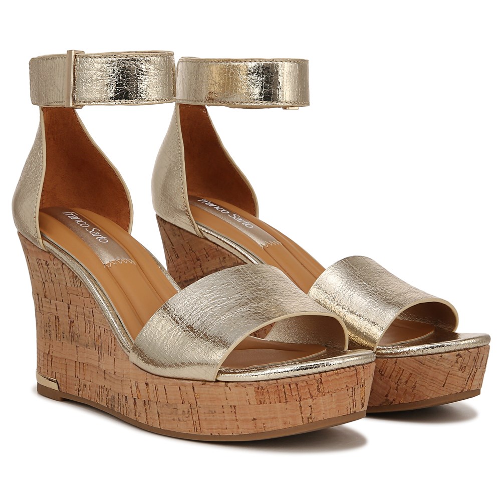 Franco Sarto Women s Clemens Wedge Dress Sandal Famous Footwear